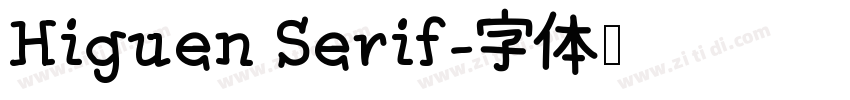 Higuen Serif字体转换
